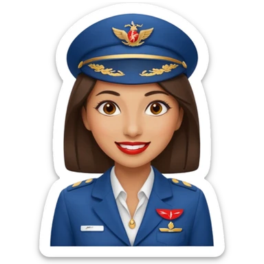 Stewardess Emirates  sticker