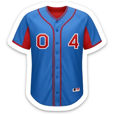 baseball jersey blue (#00A3E0) and red (#F9423A) sticker