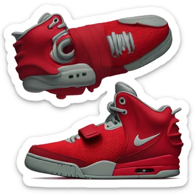nike air yeezy red octobers sticker
