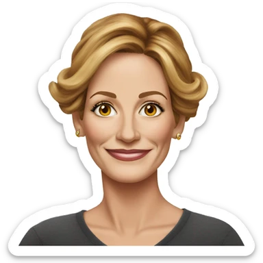 Julia roberts in real life sticker