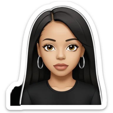 Aaliyah , R&B Female Singer sticker