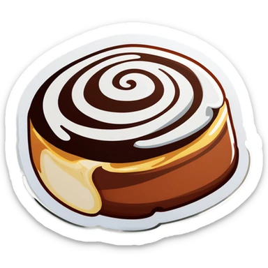 Cinnamon roll sticker