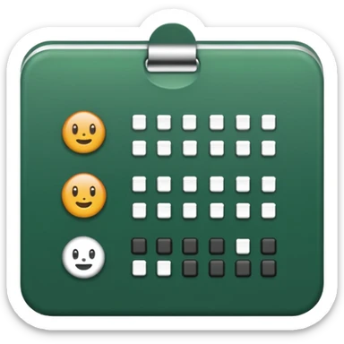 forest green habit tracker sticker