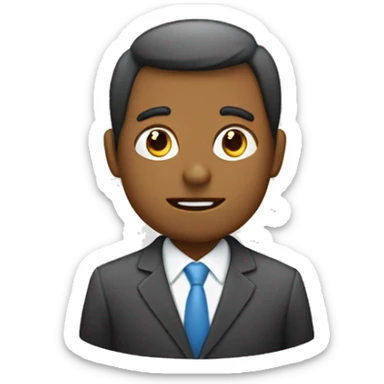  Un abogado revisando cuentas financieras con preocupación.
 sticker