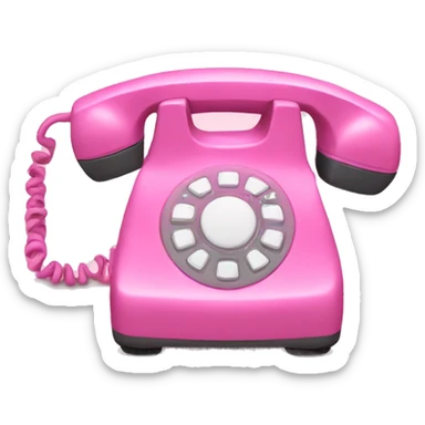 pink phone sticker