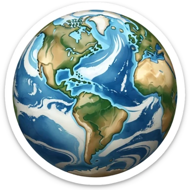 Albinism earth sticker