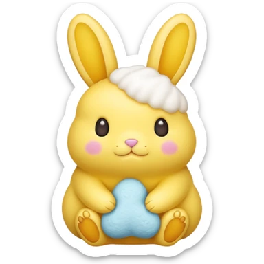 peeps bunny sticker