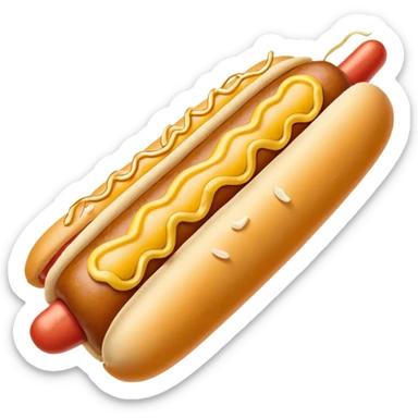 Merge an image of a popcorn kernwl with the graphical representaiton of the hotdog emoji. It can be bad and cringe sticker