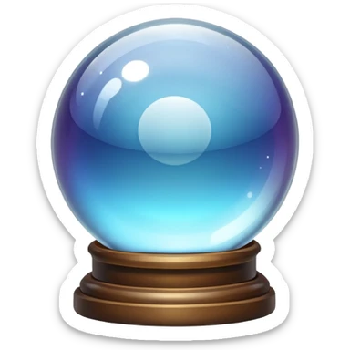 Crystal ball sticker