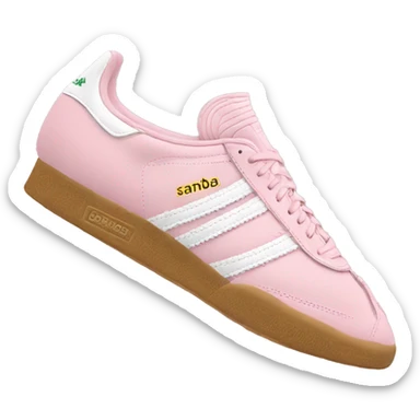 light pink adidas sambas sticker