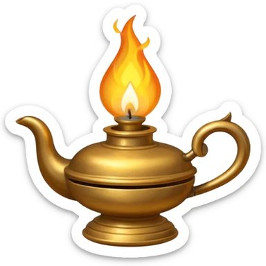 oil lamp diya sticker
