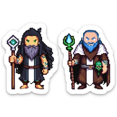 Sukuna from Jujutsu Kaisen versus a wizard sticker