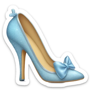 cinderella shoe sticker