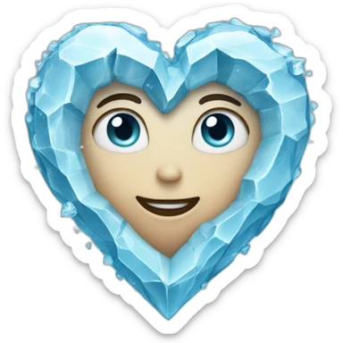 Heart of ice sticker