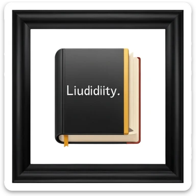 genera un libro que en la portada diga " liquidez" y la foto sea de trading sticker