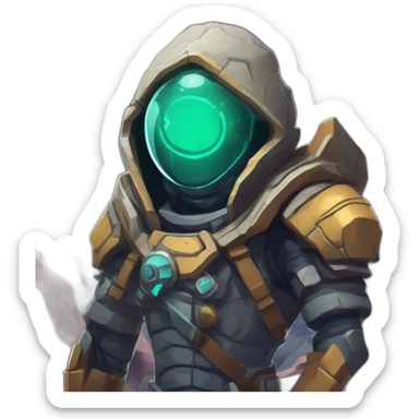 alien planet futuristic roguelike rpg style inspired by slay the spire sticker