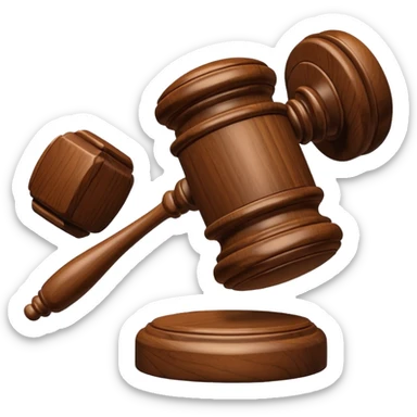 judges gavel sticker