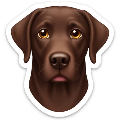 chocolate lab sticker