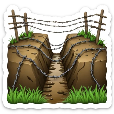 world war one, dirty trenches sticker