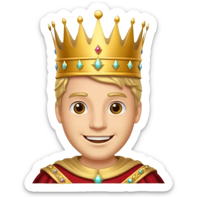king happy sticker