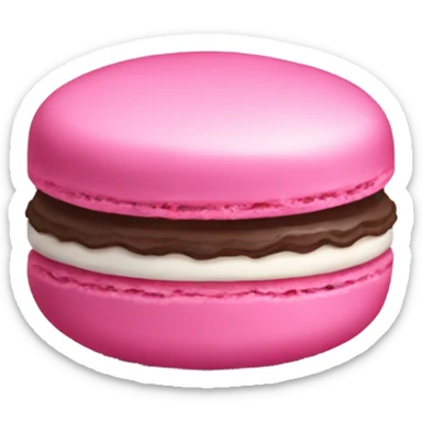 Pink macaroon sticker