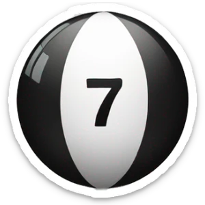7 cue ball sticker