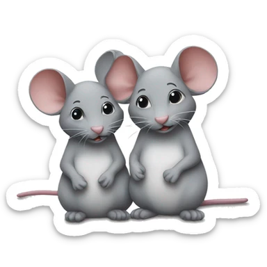 Two mouses  sticker
