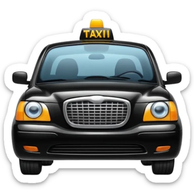 black taxi sticker