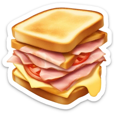 Cheese ham tomatoe Toastie  sticker