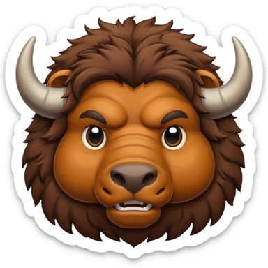 i need a emoji which can show i have to upload image of a cattle or buffalo  sticker