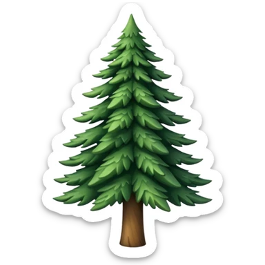spruce tree sticker