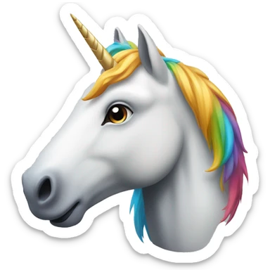 Une licorne qui pète  sticker