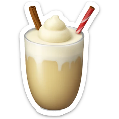 christmas eggnog sticker