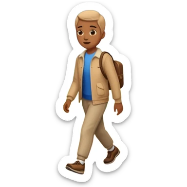 persona caminando sticker