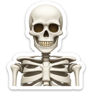 skeleton shows class sticker