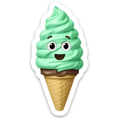 mint chocolate chip icecream sticker