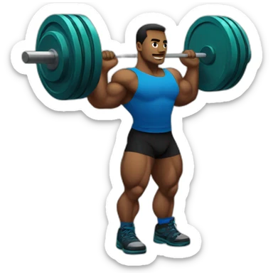 Strong powerlifter sticker