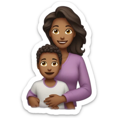 4 moms with 1 son sticker