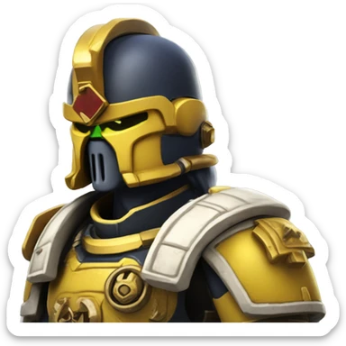 Warhammer 40k yellow space marine Thumbs up sticker