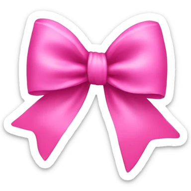 pink bow sticker