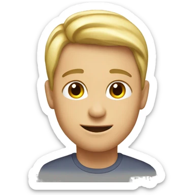 Caucasian healthy energy emoji sticker