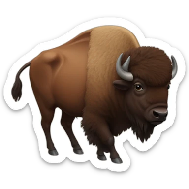 Bison sticker
