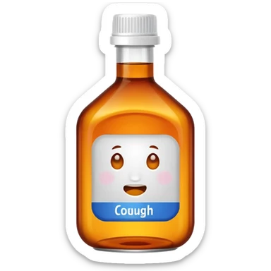 cough syrup sticker
