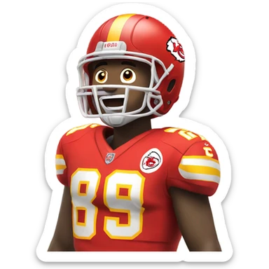 chiefs football fan cheering  sticker