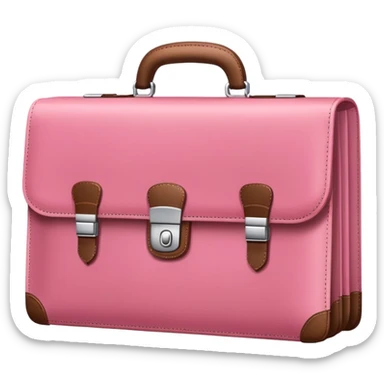 pink business briefcase sticker