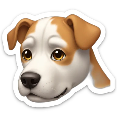 dog head massage sticker