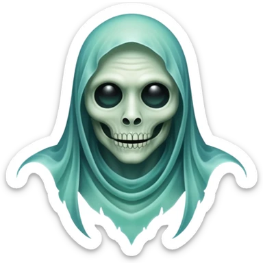 Diaphanous Transparent Spectral Ghoul Aesthetic Deco sticker