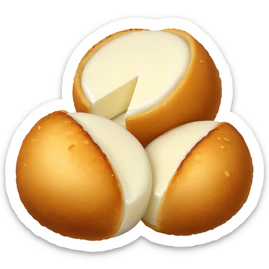 Mozzarella cheese balls sticker