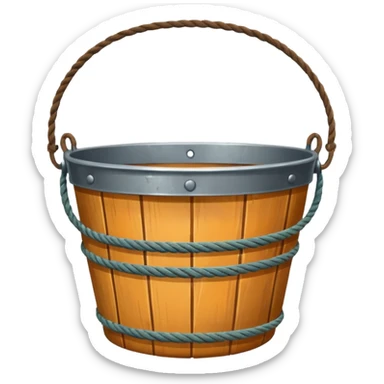 Bucket with Rope sticker