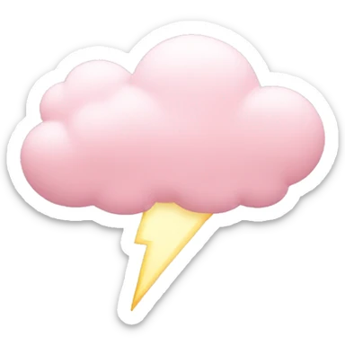 Light pink cloud sticker